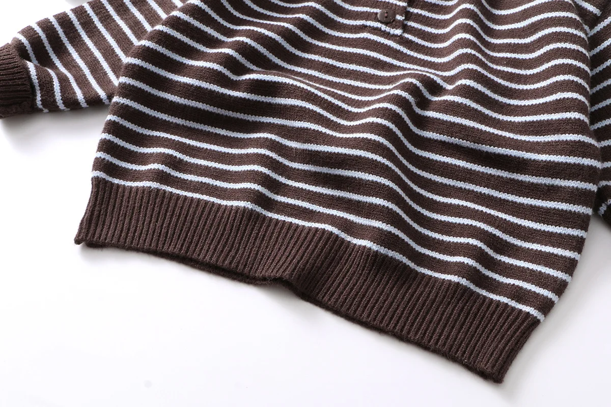 Jersey de punto a rayas para niños – Informal casual