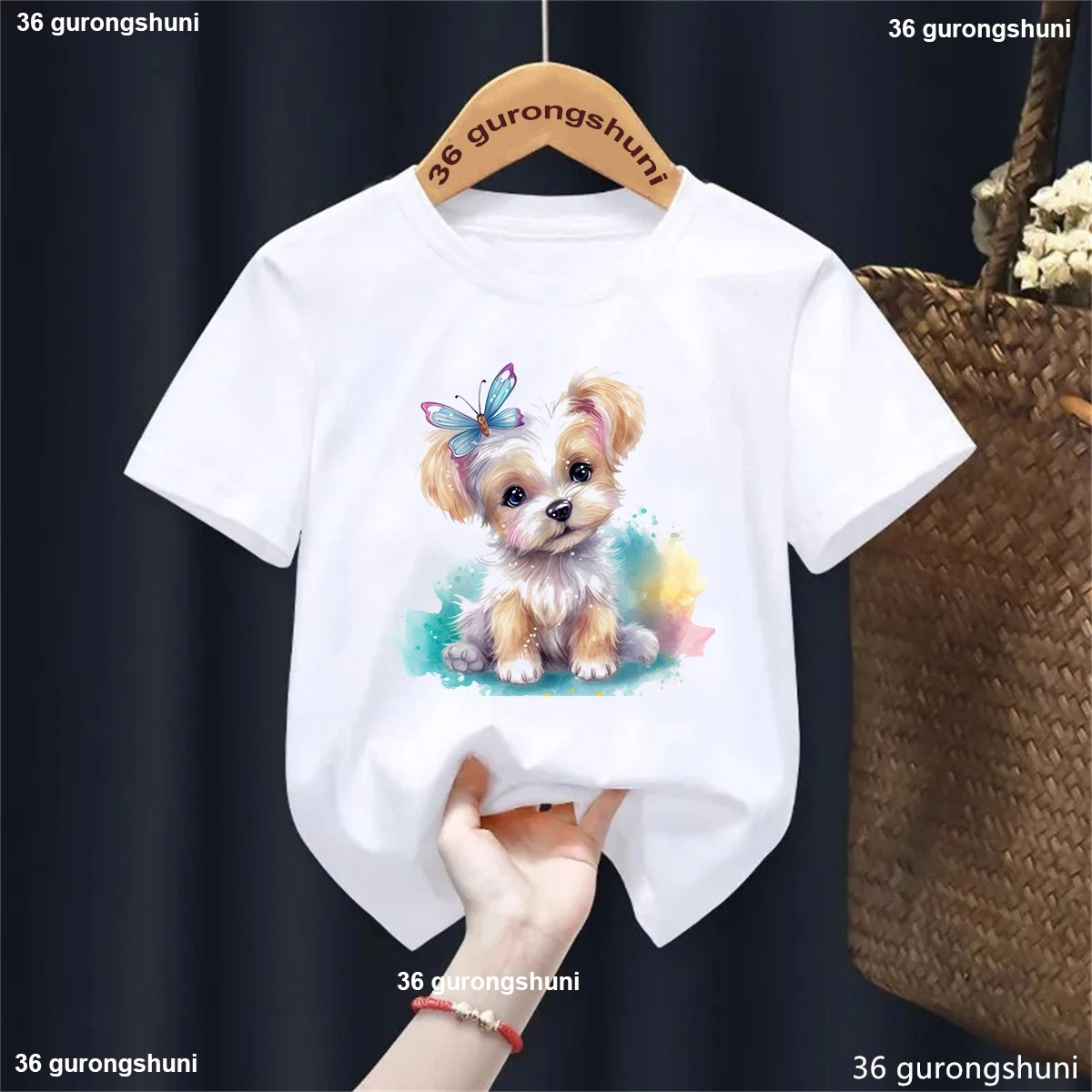 Camiseta verano Kawaii gato Navidad para niños y niñas - imagen 2