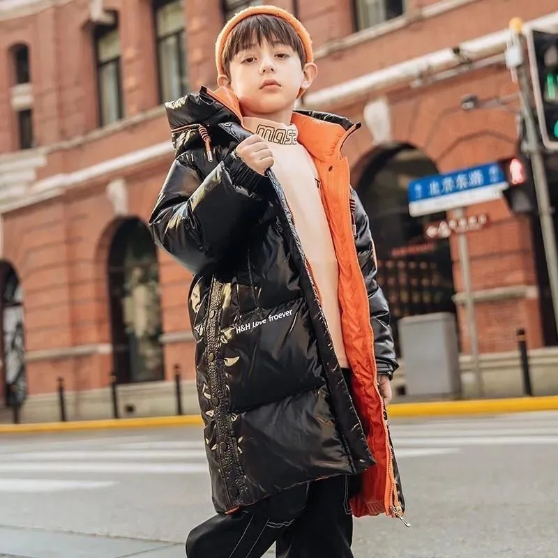 Parka impermeable niños – Abrigo terciopelo con capucha - imagen 2