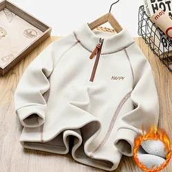 Sudadera gruesa de lana para invierno infantil, cálida y cómoda