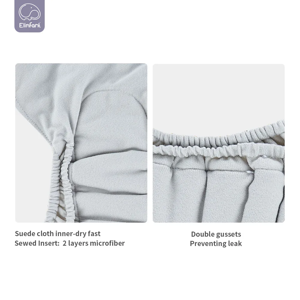 Pañal de tela lavable reutilizable suave transpirable ajustable bebé - imagen 2