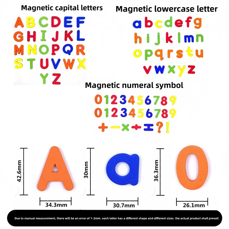 Letras y números listos para crear palabras y series