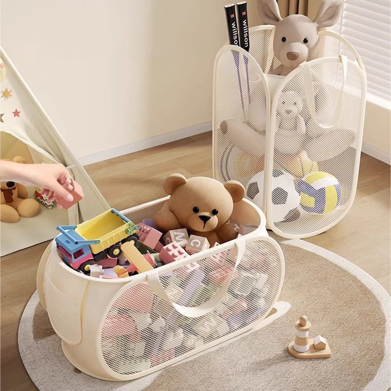 Cesta de almacenamiento infantil de malla transpirable para juguetes - imagen 4