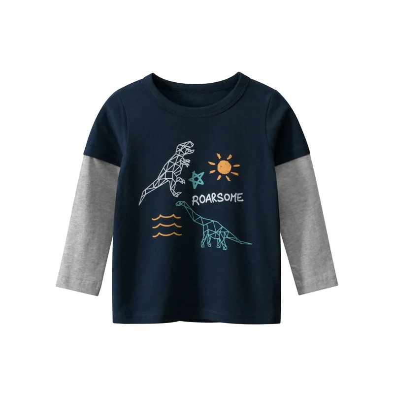 Camiseta de manga larga infantil para niño estilo americano - imagen 2