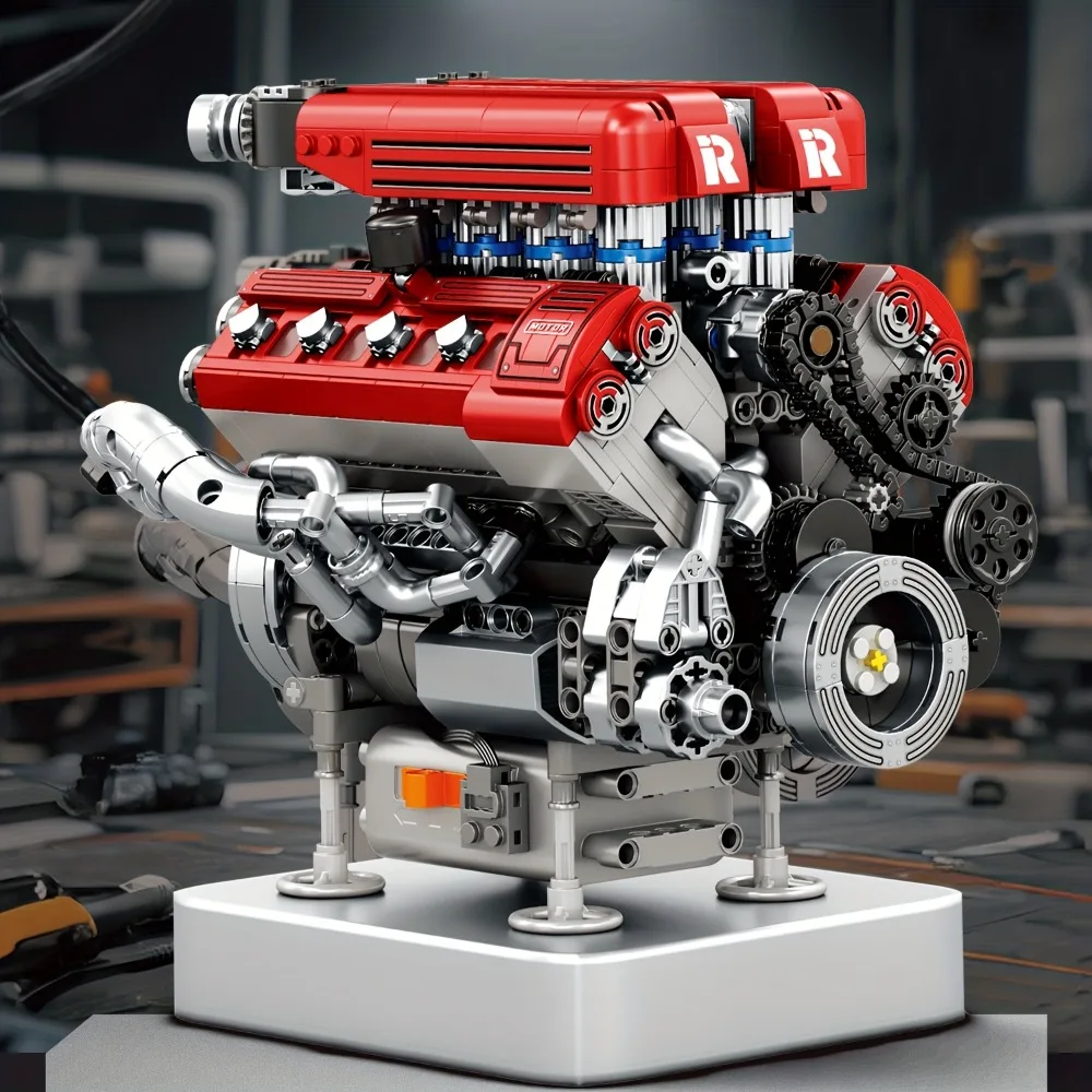 Bloques de construcción de motor realista para aviones y coches - imagen 2
