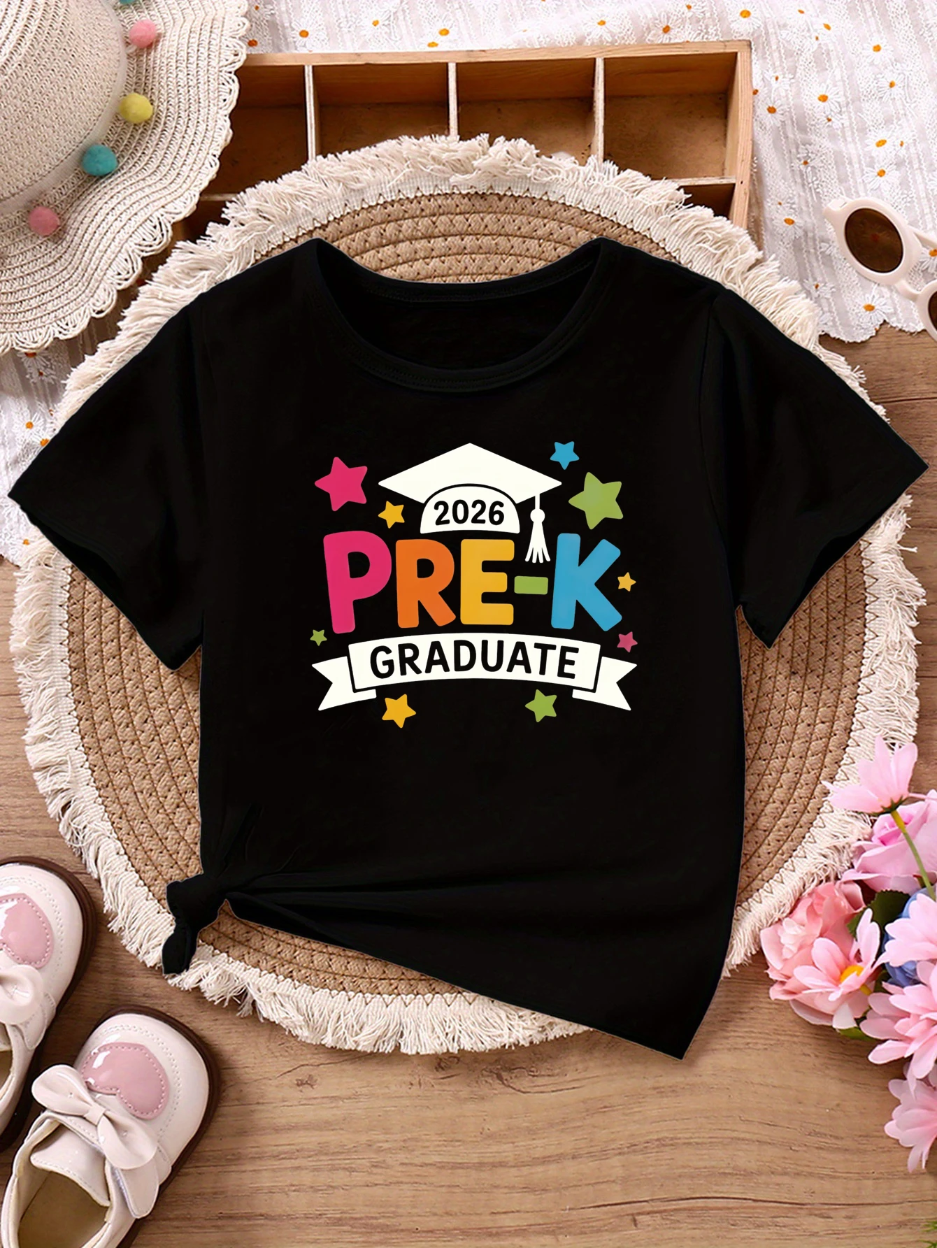 Camiseta manga corta graduación preescolar infantil diseño divertido - imagen 3
