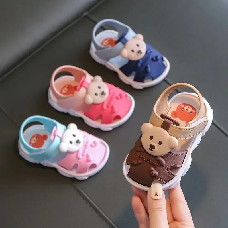 Sandalias de verano infantiles con suela suave y dibujos animados - imagen 4