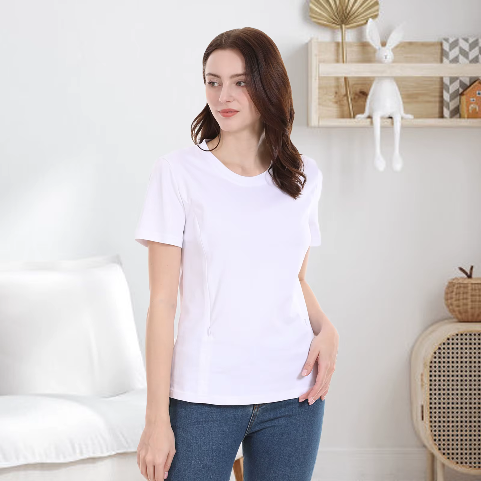 Camiseta de lactancia en talla grande