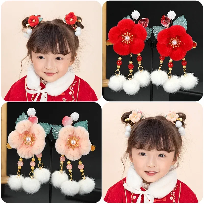 Pinza decorativa para niña, primavera