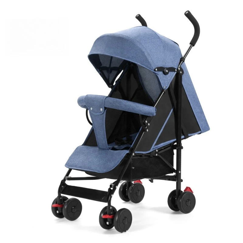 Cochecito de bebé todo clima con modo Sit-Lie y sombrilla plegable