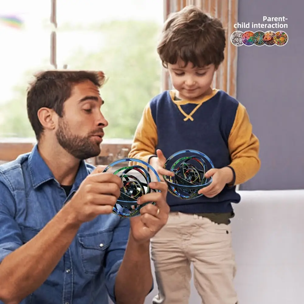 Rompecabezas 3D giratorio de manualidades con bolas y bloques