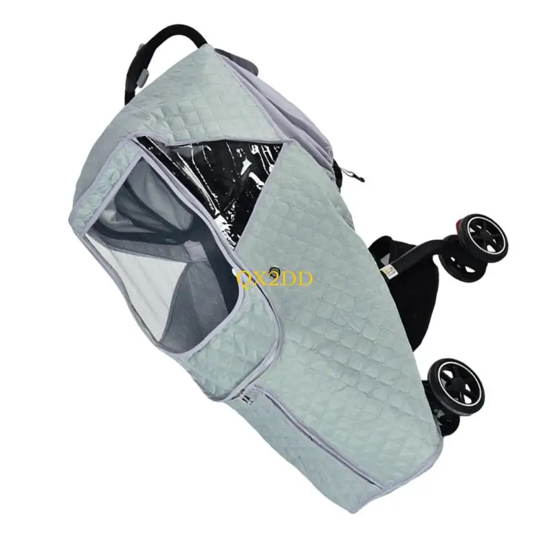 Funda transparente para cochecito contra el viento, universal - imagen 4