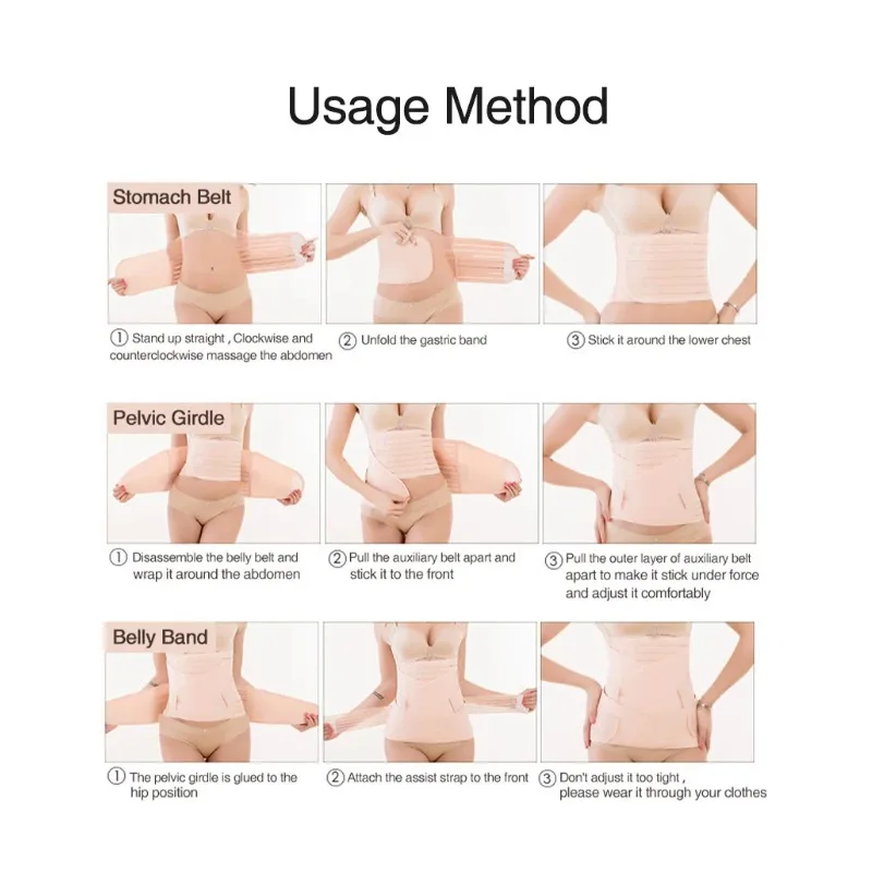 Faja postparto transpirable con cinturón de soporte moldeador - imagen 4