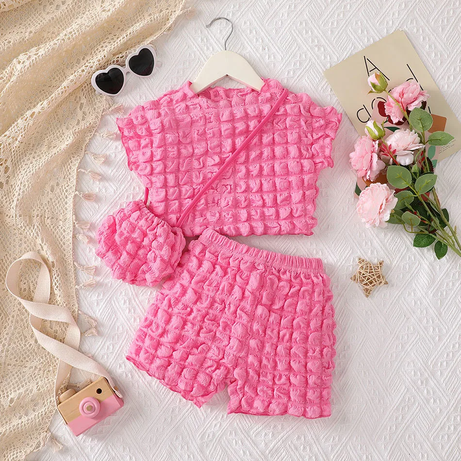 Conjunto verano niña con top y shorts