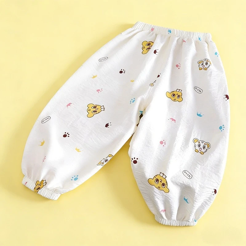 Pantalones antimosquitos de verano para bebé, finos y suaves - imagen 4