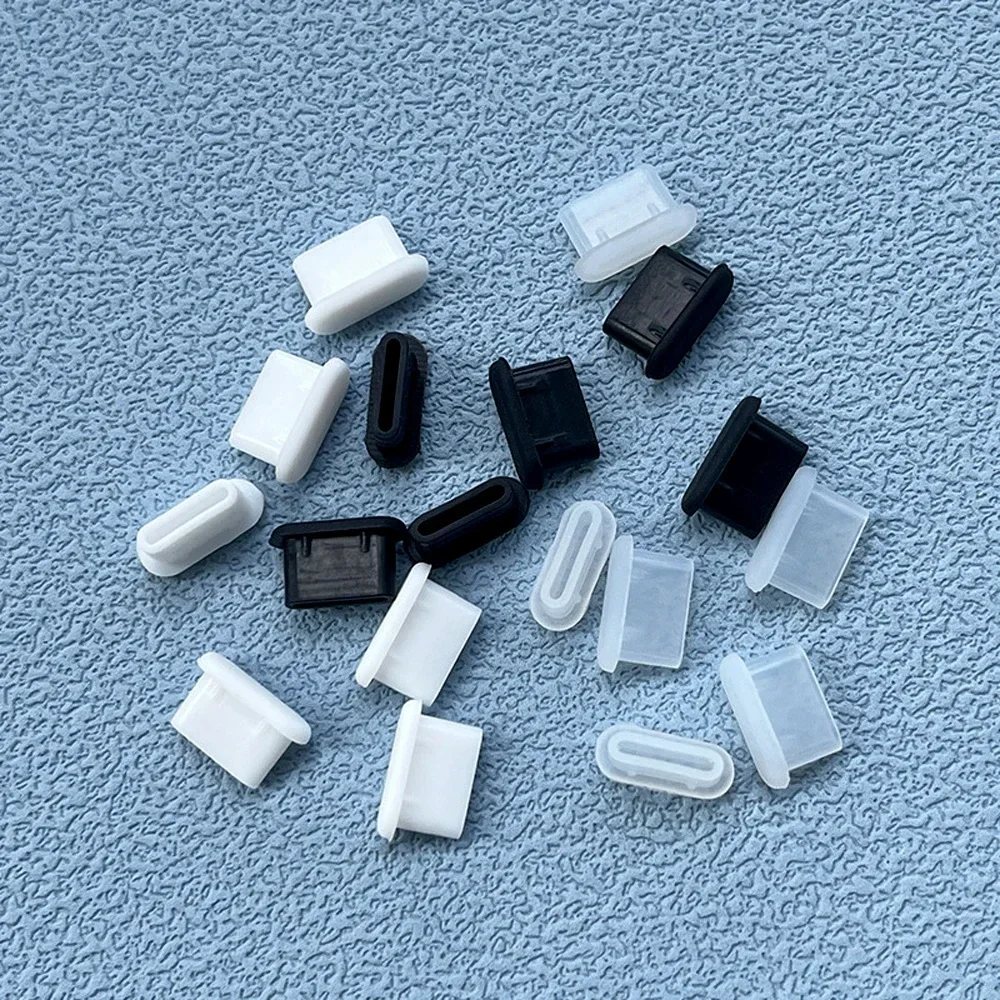 Tapones de silicona tipo C para proteger el puerto