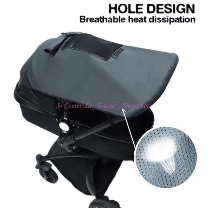 Detalle de malla transpirable del protector solar