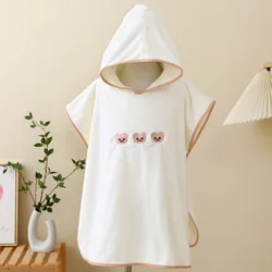 Toalla con capucha para bebé – Albornoz suave color coral