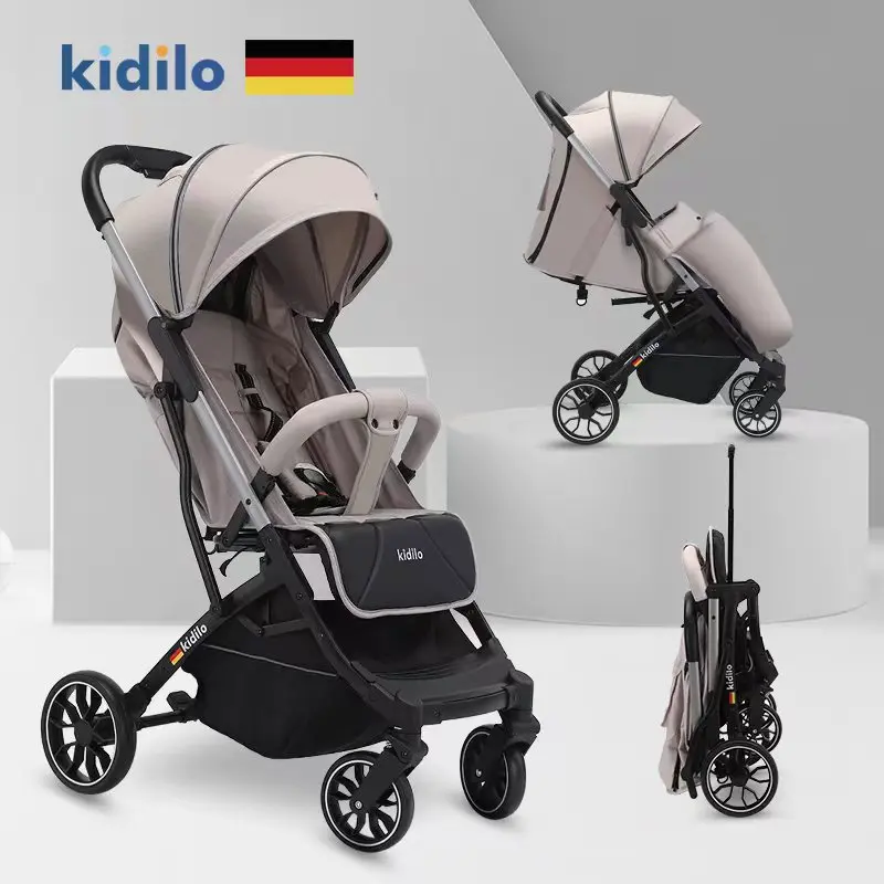 Cochecito de bebé ultraligero plegable con asiento reclinable - imagen 5