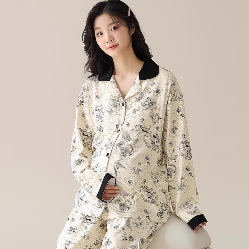Pijama posparto premamá y lactancia holgado con almohadillas - imagen 5