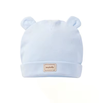 Gorro de algodón para recién nacido con elástico suave - imagen 2
