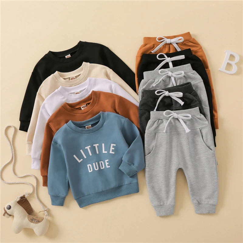 VISgogo conjunto sudadera con letras para bebé - imagen 2