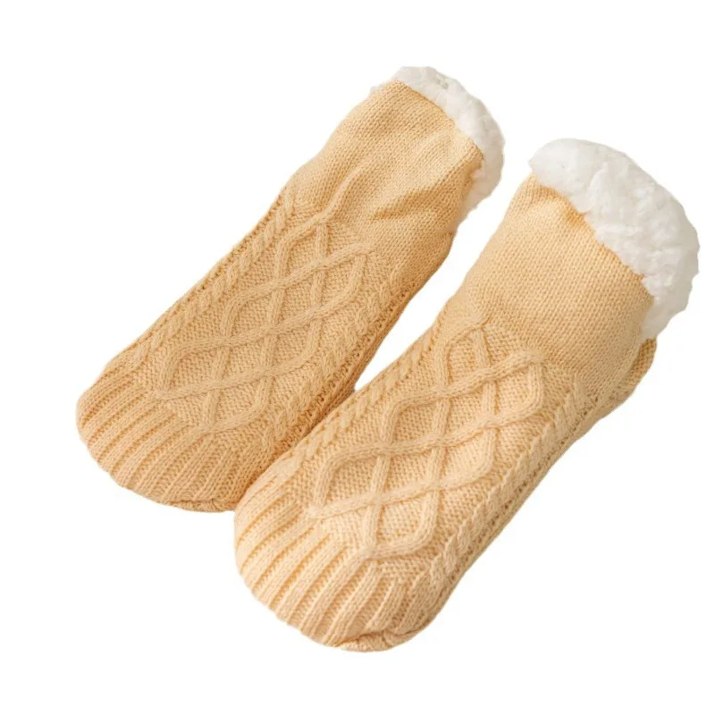Calcetines térmicos afelpados antideslizantes de invierno para casa