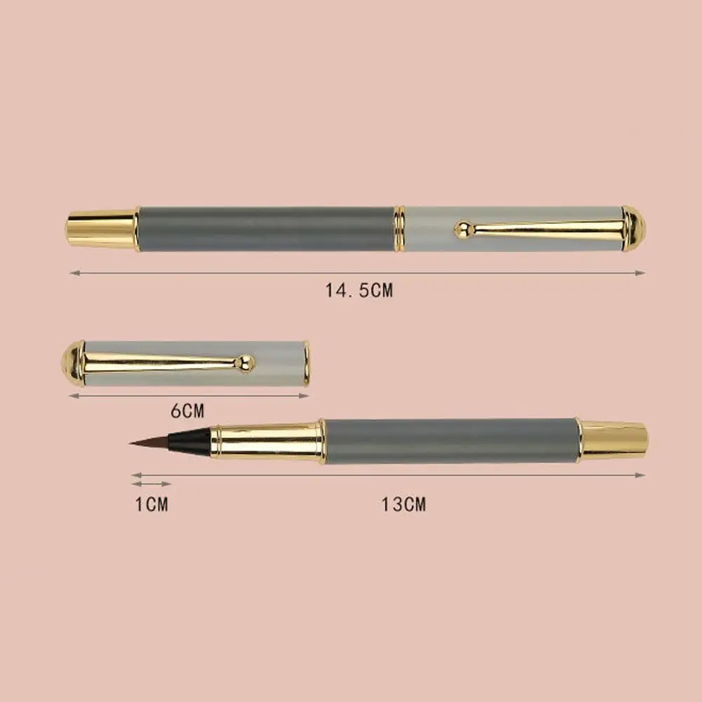 Detalle del pincel chino para escritura