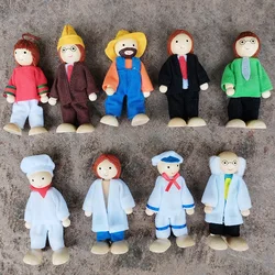 Casa de muñecas madera miniatura para niñas