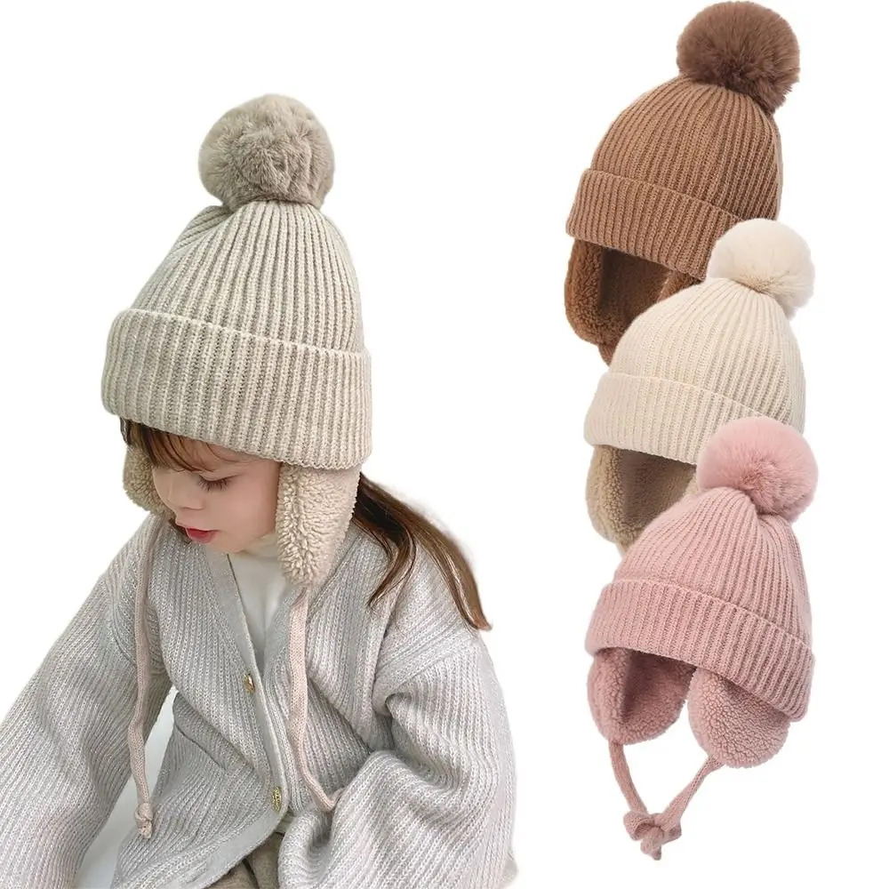 Gorro con orejeras de lana cálida a prueba del viento, felpa - imagen 3