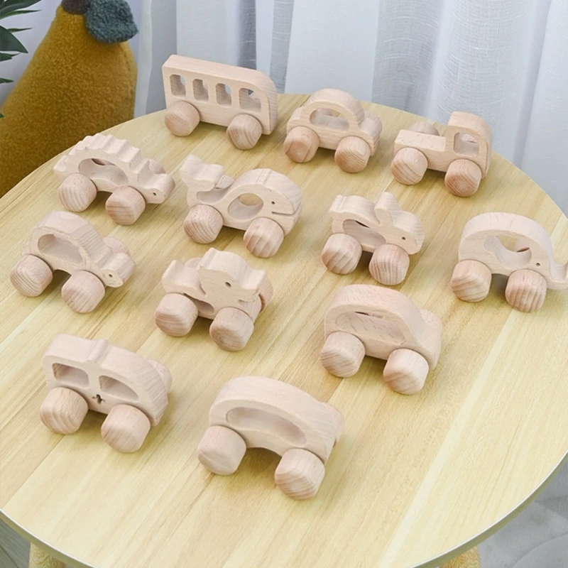 Sonajero en madera de haya Montessori sin BPA para bebé - imagen 4
