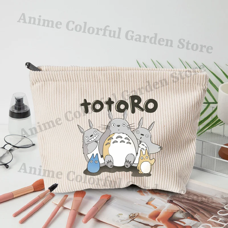 Bolsa de maquillaje de pana Mi vecino Totoro para estudiantes - imagen 2