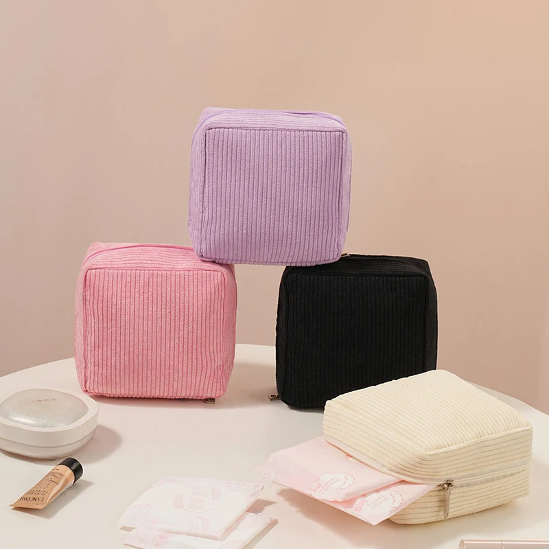 Bolsa de maquillaje compacta para cosméticos y toallas sanitarias - imagen 5