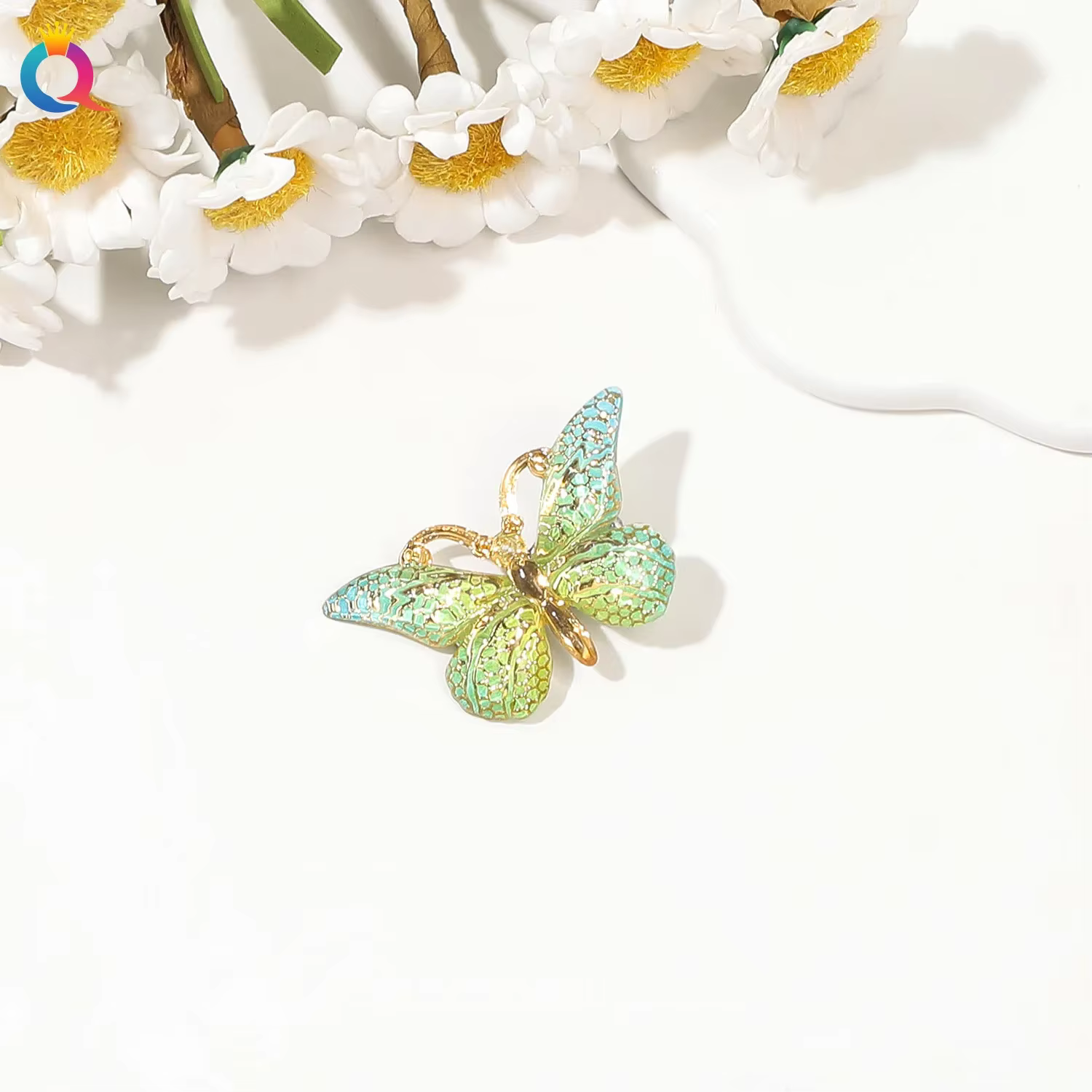 Conjunto de pinzas para el cabello de mariposa y leopardo