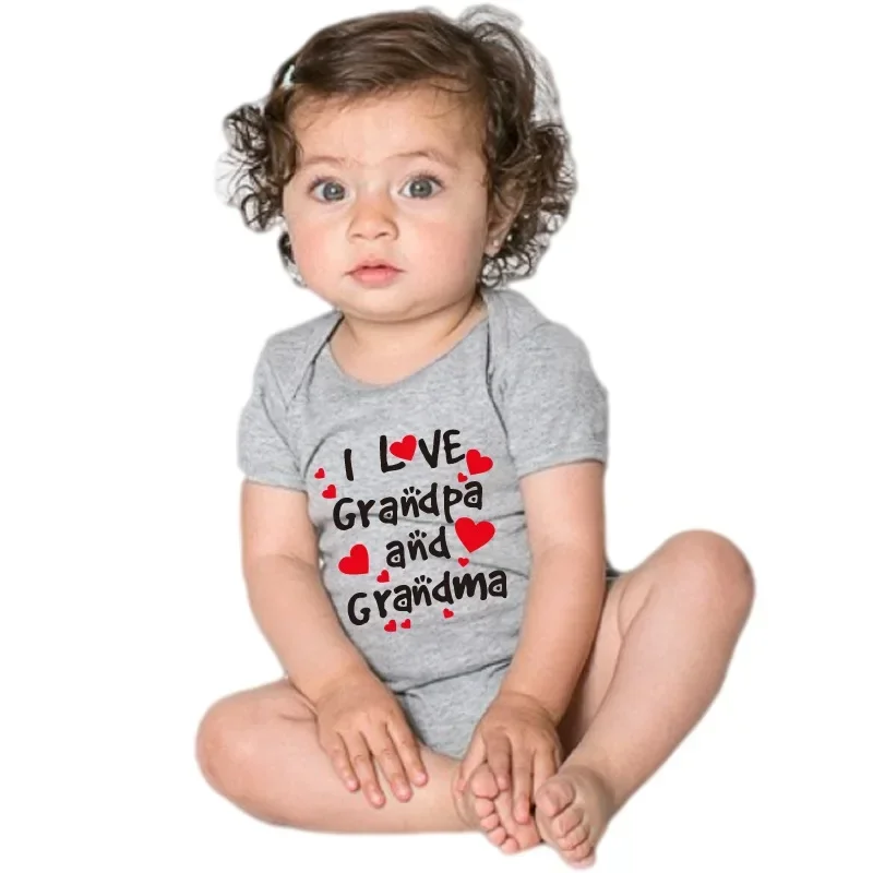 Pelele algodón puro para bebé – Motivos I Love Mom y Dad verano - imagen 5