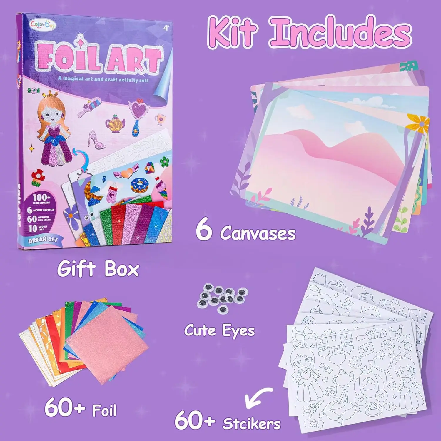 Kit de manualidades de aluminio para niñas – princesa - imagen 5