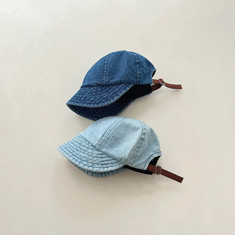 Gorra béisbol mezclilla infantil estilo retro ajustable - imagen 2