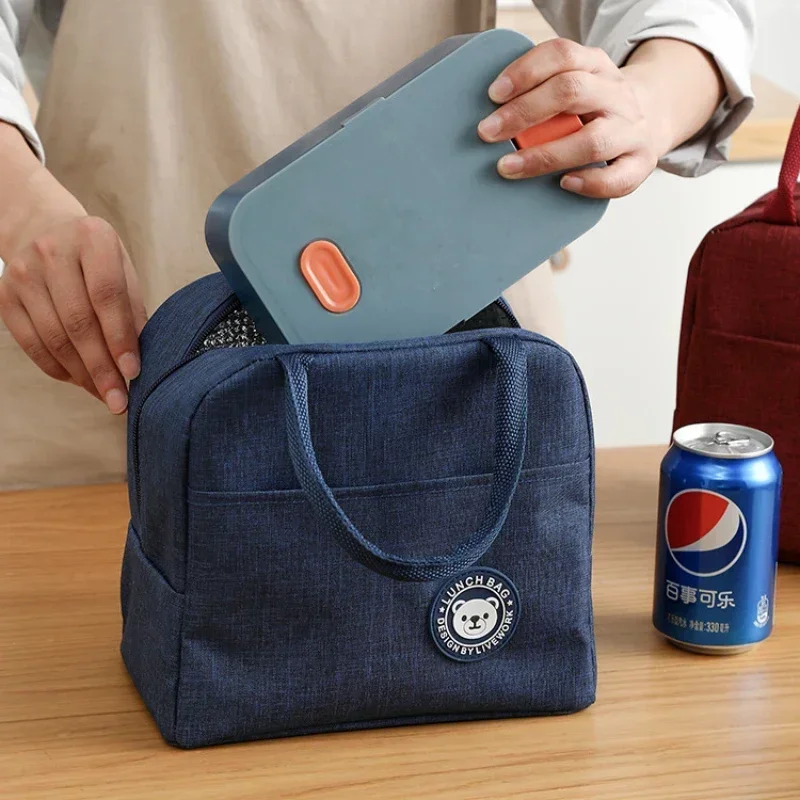 Bolsa refrigerada infantil impermeable Oxford portátil con cremallera - imagen 5