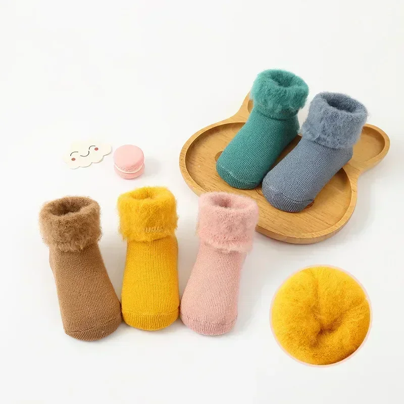 Calcetines térmicos invierno para bebé de algodón - imagen 2