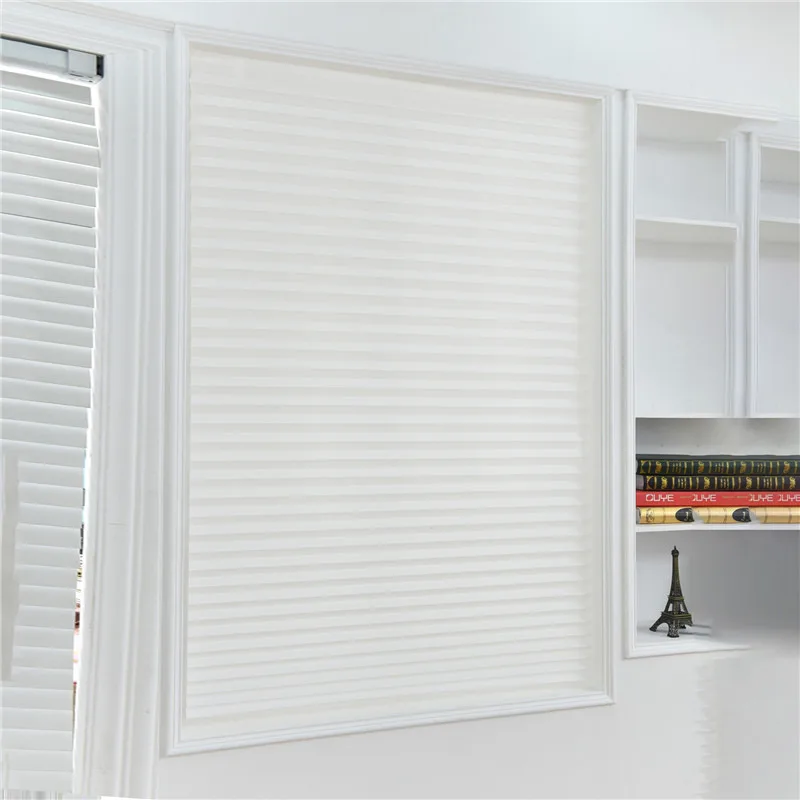 Persianas plisadas autoadhesivas semiópacas para ventanas