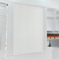 Persianas plisadas autoadhesivas semiópacas para ventanas