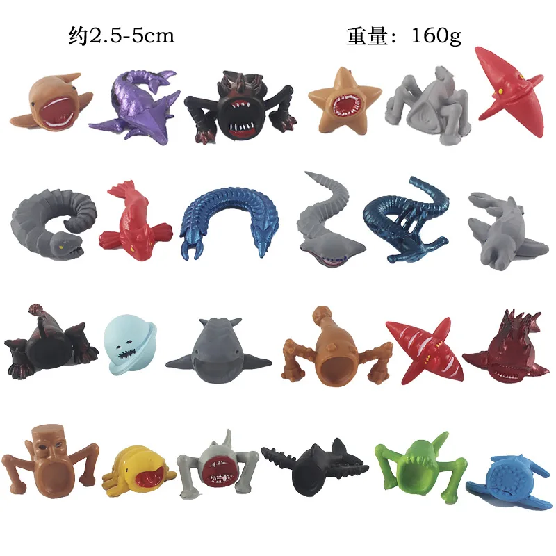 Figuras marinas de PVC en un set de 24 piezas