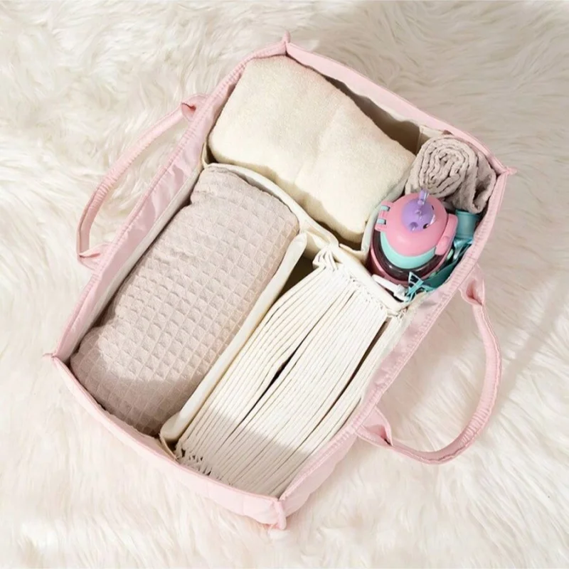 Bolsa de pañales multifuncional plegable gran capacidad para mamás - imagen 2