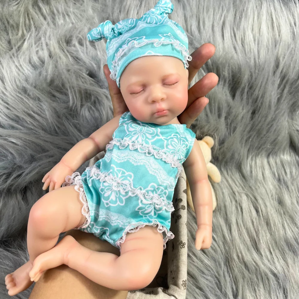 Muñeca reborn de silicona Luna realista, cuerpo suave lavable - imagen 2