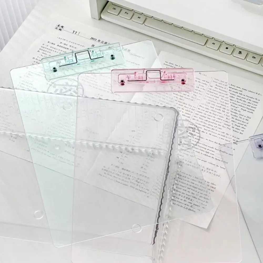 Portapapeles transparente A4 con clip perfil bajo - oficina y negocios - imagen 4