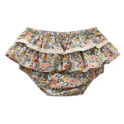 Falda de encaje con volantes florales para niña – estilo tutú