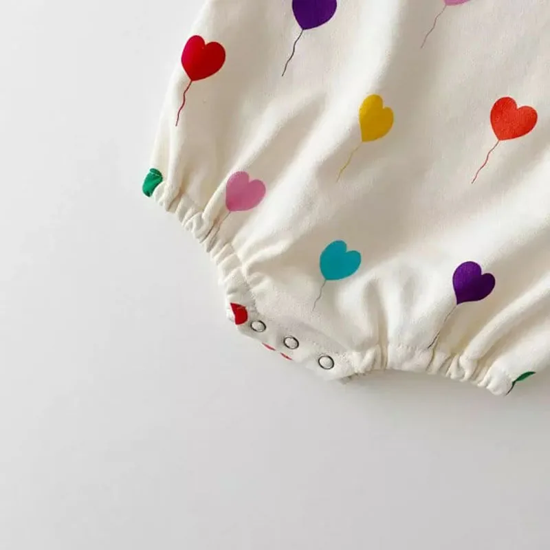 Milangel monos bebé niña globos – Ropa cómoda y suave para jugar - imagen 3