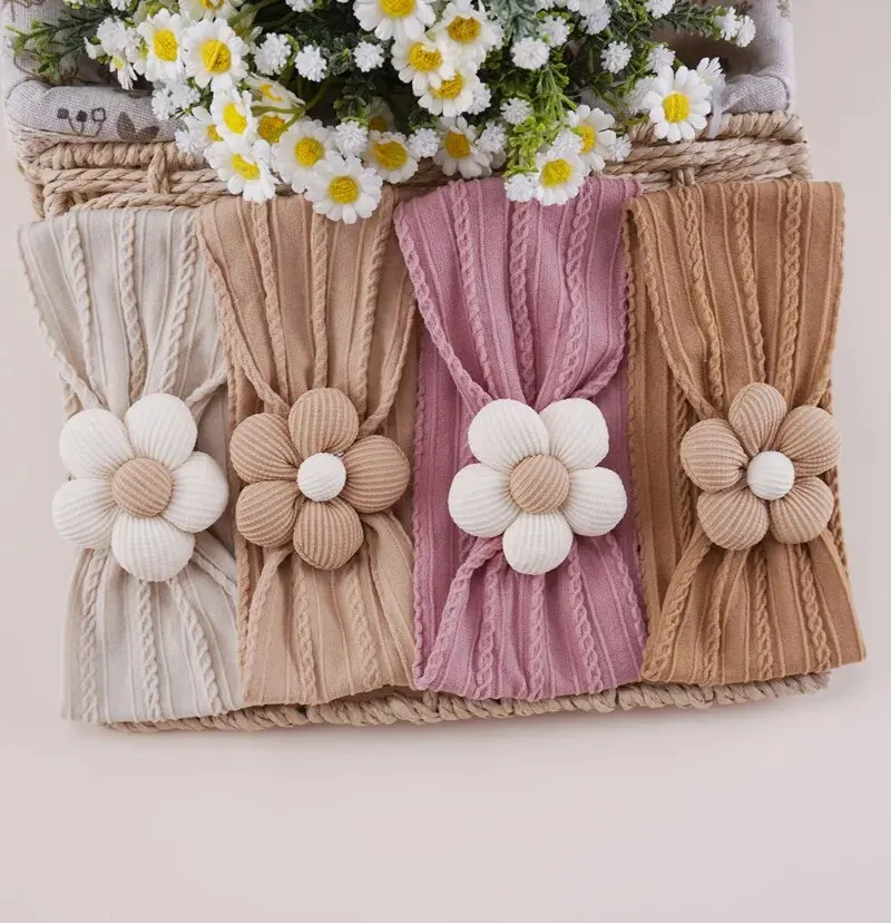 Diadema elástica floral para bebé – Suave cómoda - imagen 4