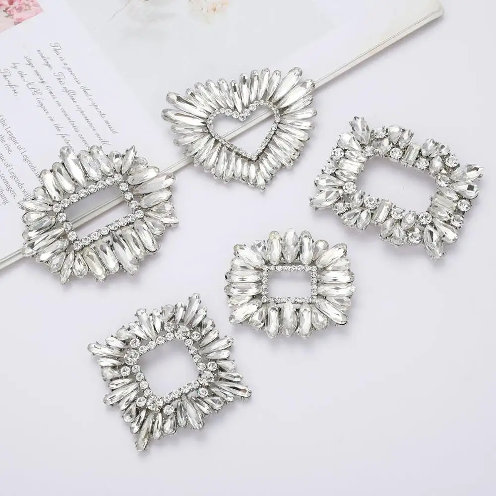 Clips decorativos para zapatos de fiesta – Hebillas brillantes para niños