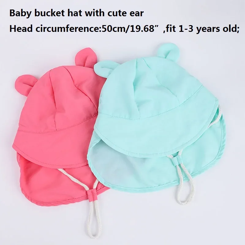 Gorro de sol con protección UV para bebé, secado rápido - imagen 3